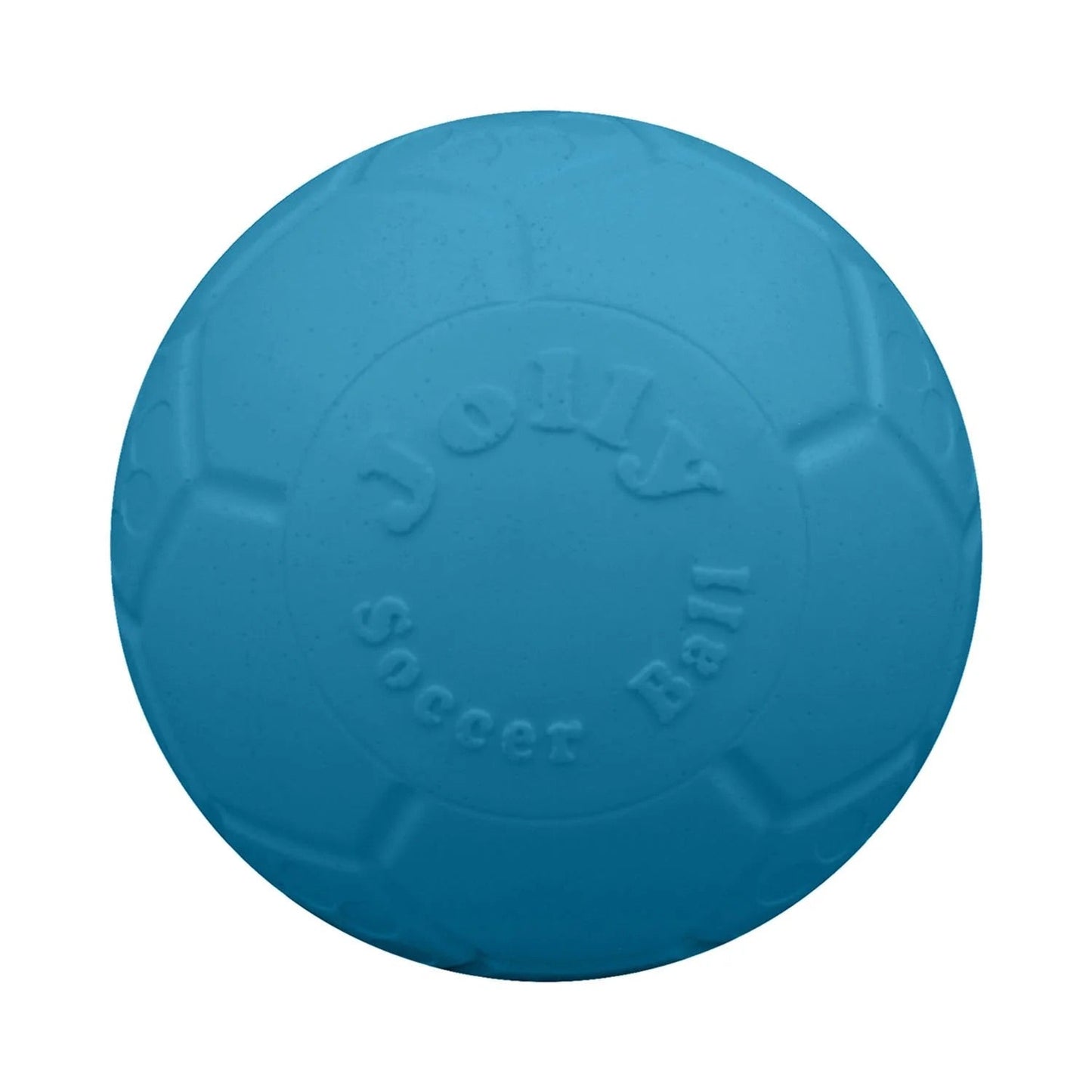 Jolly Pets Soccer Ball Blue Interactive Dog Toy Durable Play - main product image