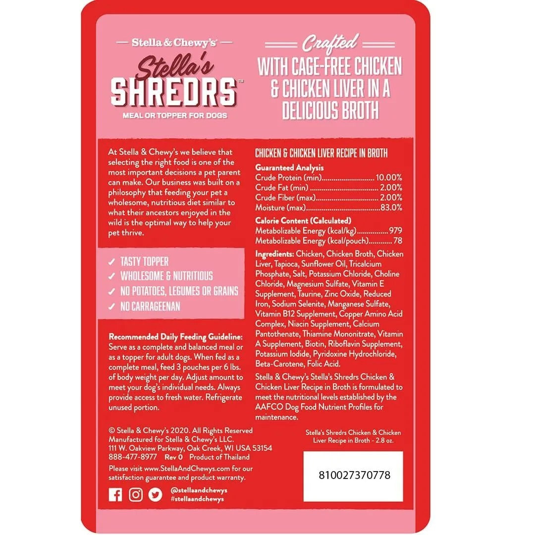 Stella Chewys Stellas Shredrs Chicken Chicken Liver Recipe 2 - detail view