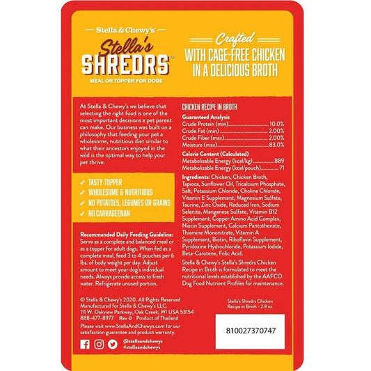 Stella Chewy S Shredrs Chicken Dog Food 2 8Oz Wet Dog Food - detail view