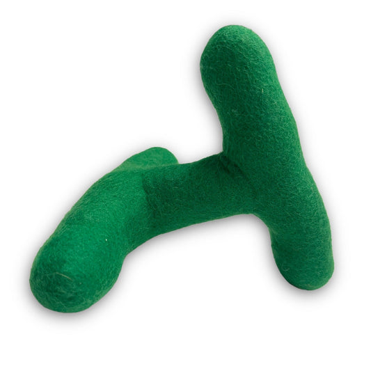 Strand Felt Dog Toy - detail view