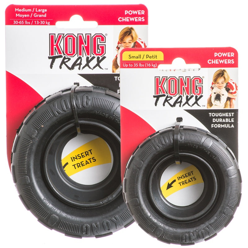 KONG Traxx Medium Large Durable Chew Dog Toy Durable Play - main product image