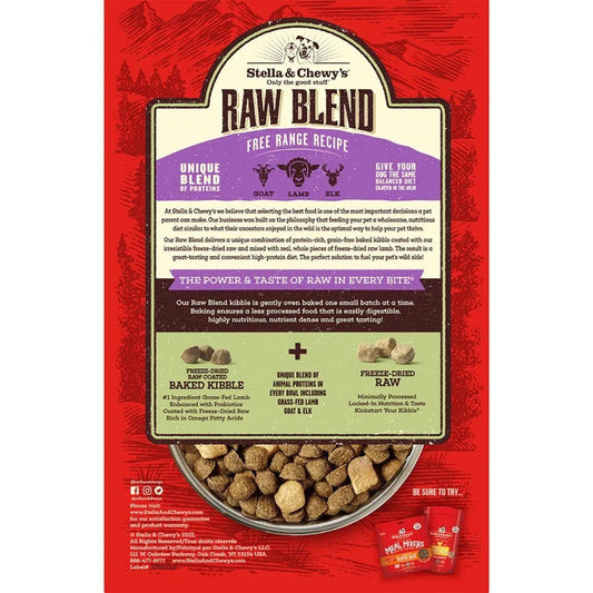 Stella Chewy S Raw Blend Free Range Recipe Dog Food Dry Dog - detail view