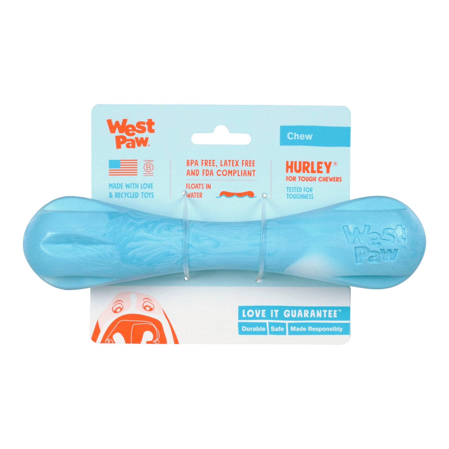 Hurley Aqua Swirl Interactive Dog Toy Durable Play Premium - gallery image 6