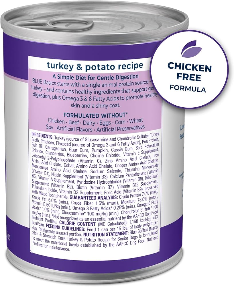 Blue Buffalo Basics Adult Grain Free Turkey Potato Limited - detail view