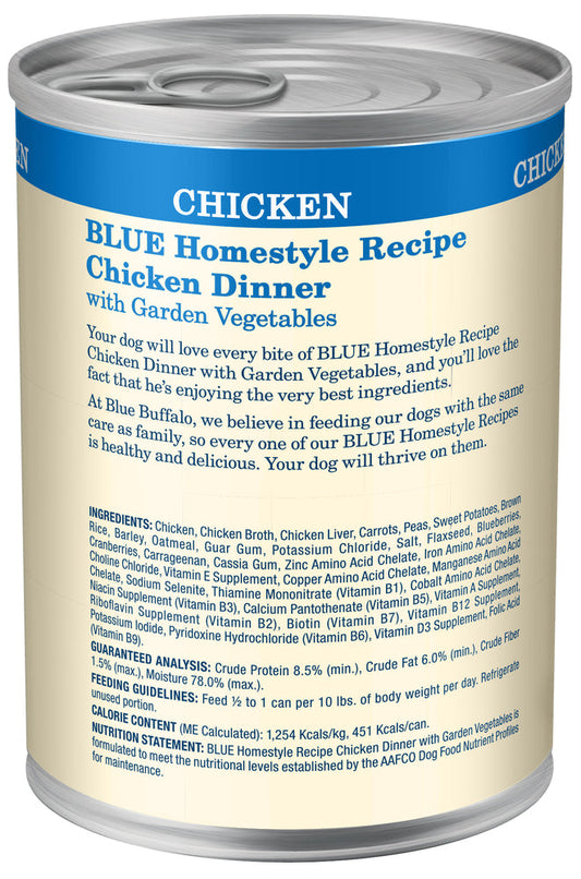 Blue Buffalo Adult Homestyle Chicken Brown Rice Garden Wet - detail view
