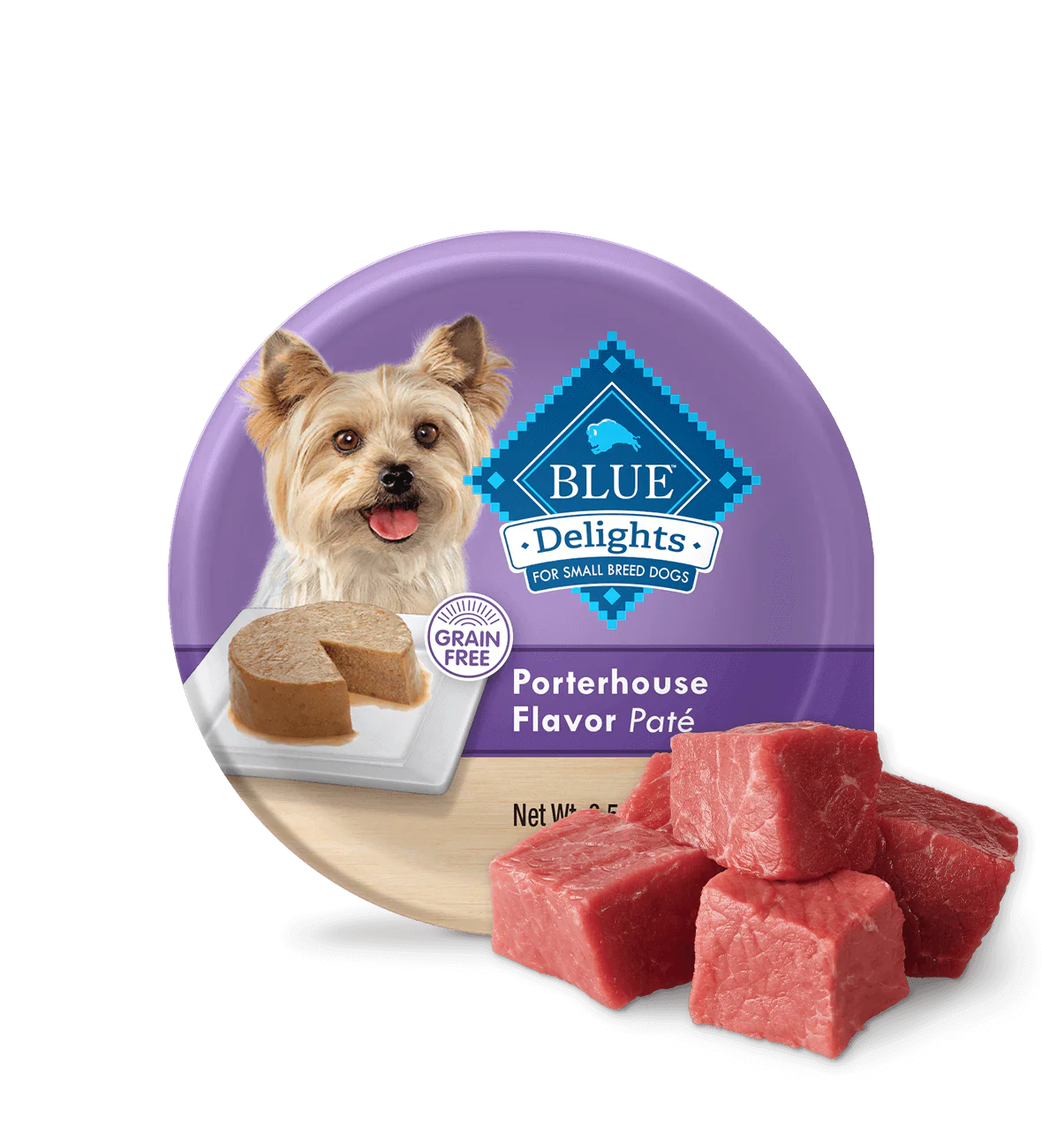 Blue Buffalo Blue Delights Small Breed Adult Dog Porterhouse - main product image