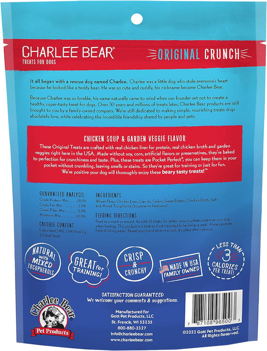 Charlee Bear Chicken Soup & Garden Veggie Dog Treats (16oz) - detail view