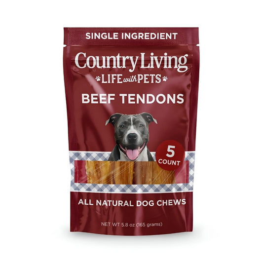 Dog Treats Country Living 4-7 Beef Backstrap Tendon Chews - detail product image for dog treats