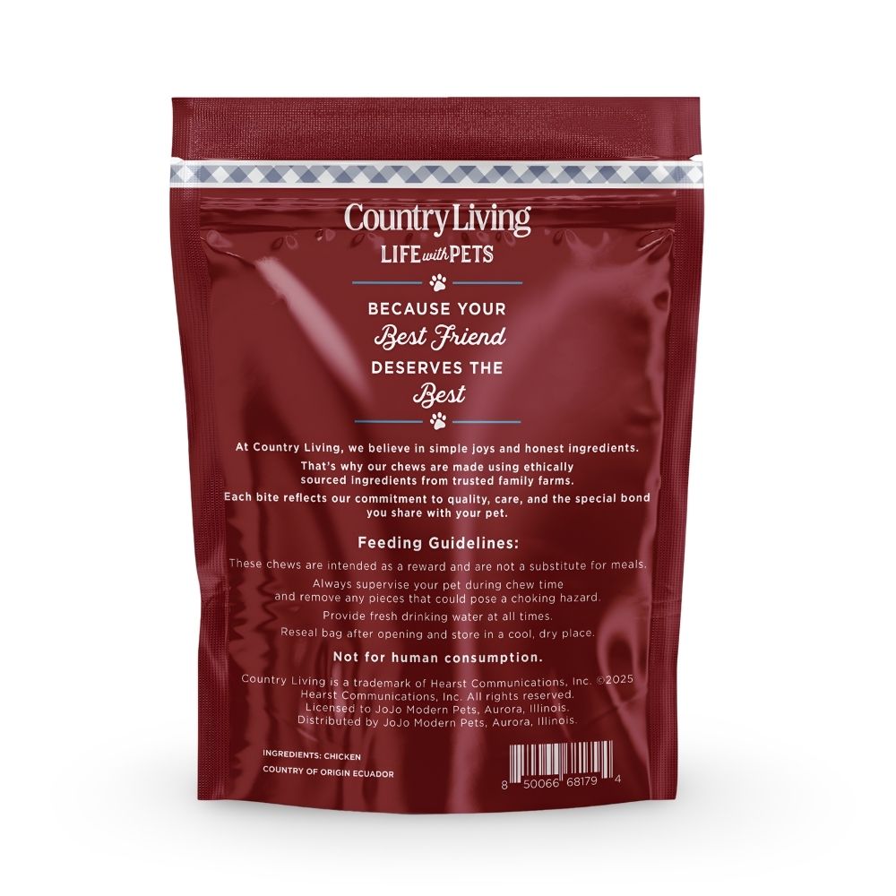 Dog Treats Country Living 4-5 Beef Flavored Chicken Sausage - lifestyle product image for dog treats