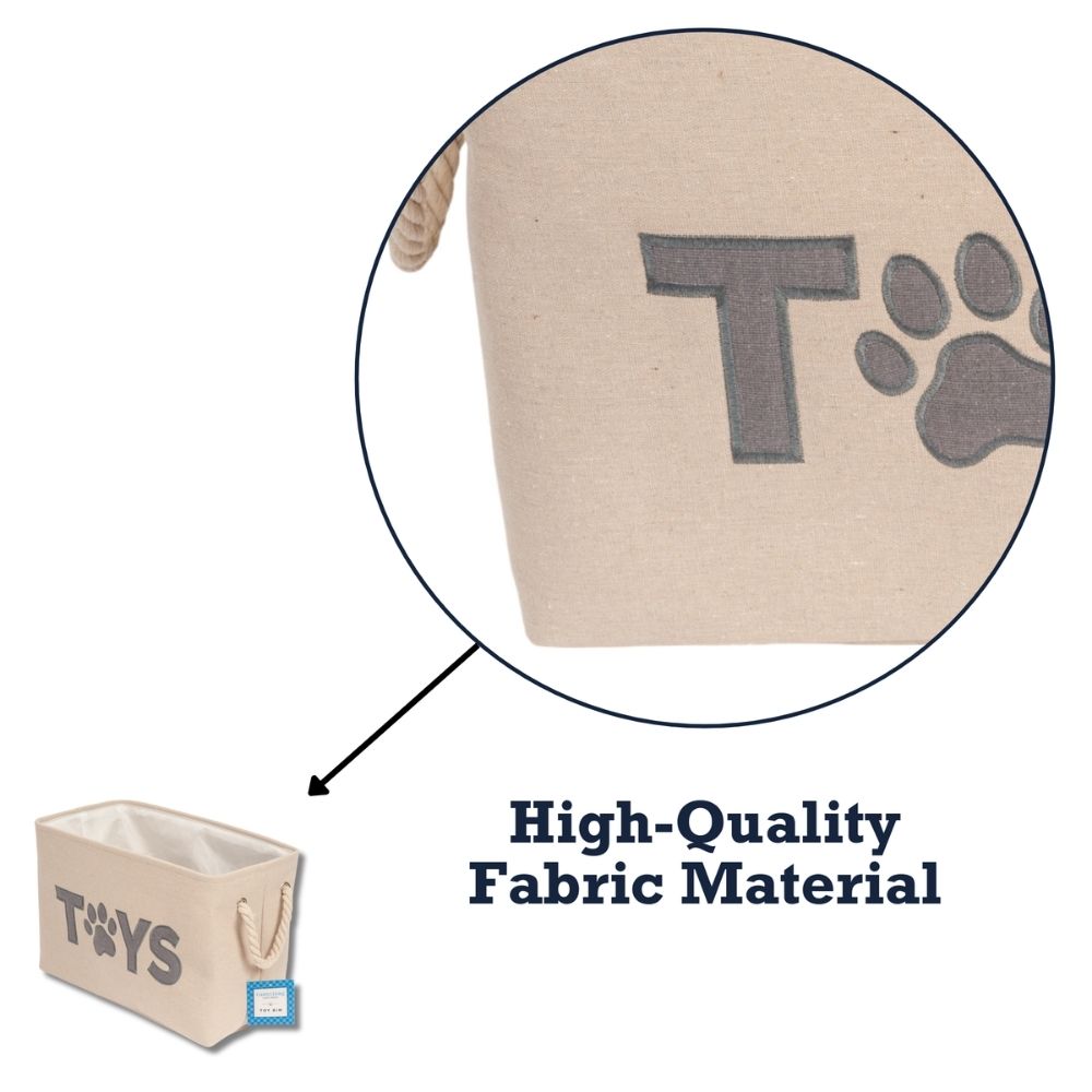 Dog Toy Country Living Foldable Fabric Toy Storage Bin Essen - gallery product image for dog toy