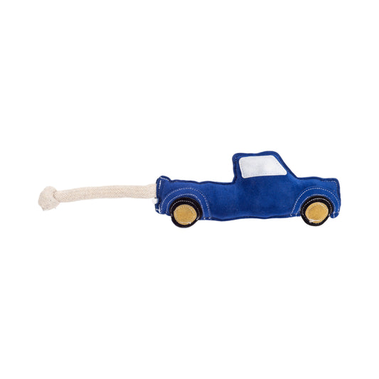 Dog Treats Country Living Faux Leather Blue Pickup Truck - detail product image for dog treats