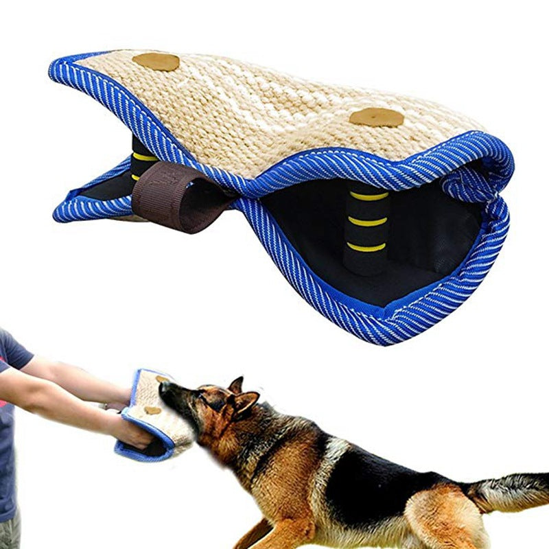 German Shepherd Dog Training Bite Pillow Resistant To Hemp - close up view