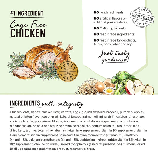 Honest Kitchen Clusters Whole Grain Chicken & Oat Dog Food - detail view