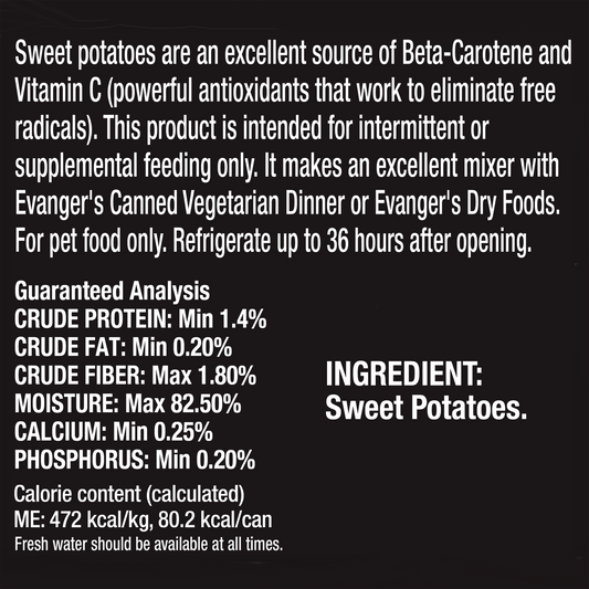 Evangers Complements Grain Free All Life Stages Sweet Potato - detail view