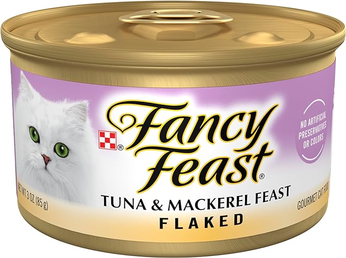 Fancy Feast Flaked Tuna Mackerel Wet Cat Food 3Oz Wet Cat - main product image