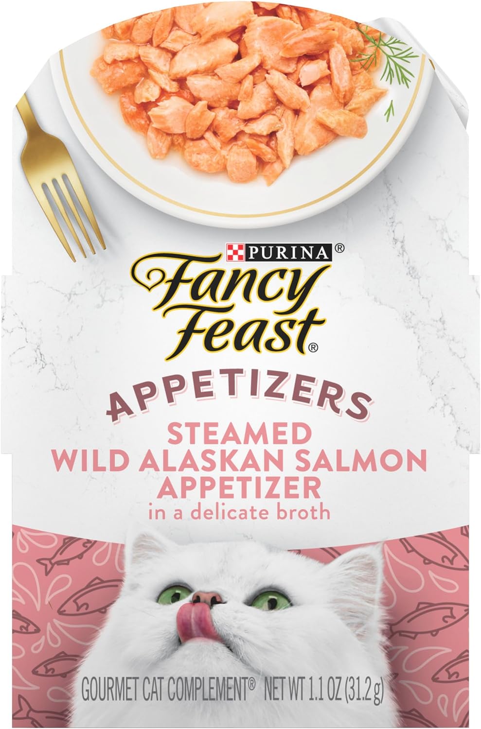 Wet Cat Food Fancy Feast Salmon Recipe 1.1oz Daily Meals - main product image
