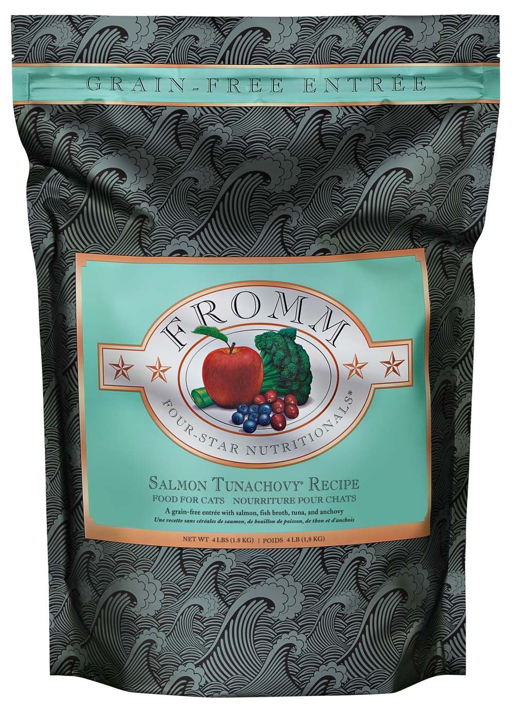 Fromm 4 Star Adult Grain-Free Salmon Tunanchovy Dry Cat Food - main product image