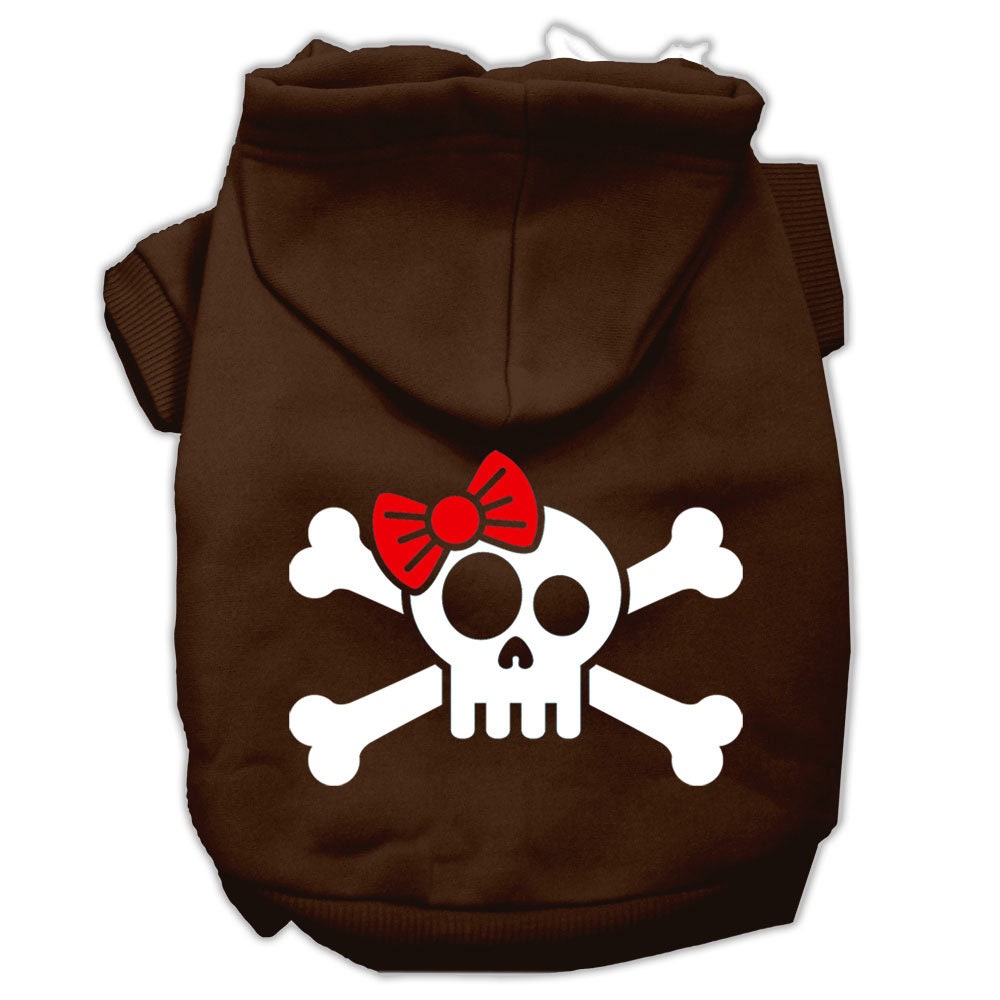 Dog Hoodie Skull and Crossbone Bow for Stylish Comfort Fit - gallery image 10