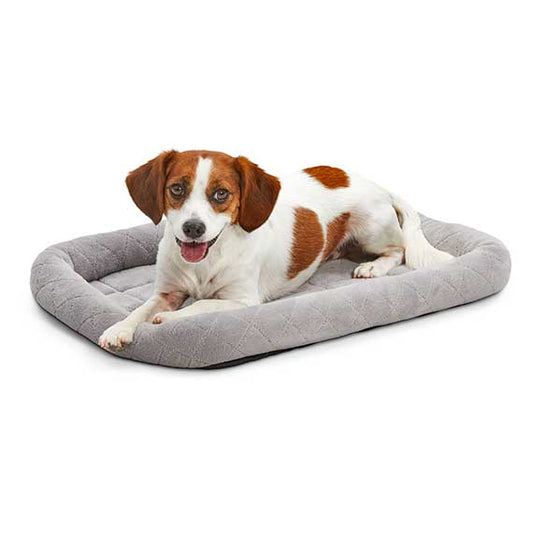 The Family Pet Dog Beds 24in Midwest Diamond Stitch Bed Gray - detail view