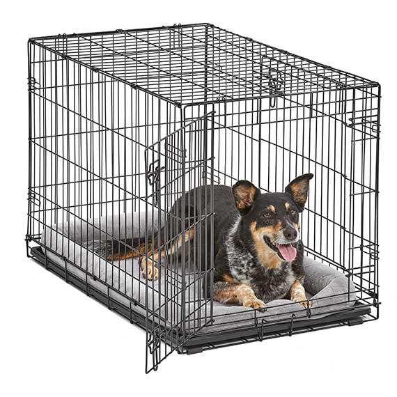 The Family Pet Dog Beds 36in Midwest Diamond Stitch Bed Gray - lifestyle view