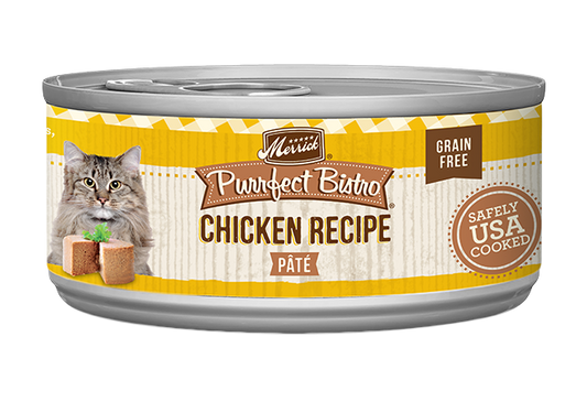 Merrick Purrfect Bistro Grain Free Adult Chicken Pate Cat - detail view