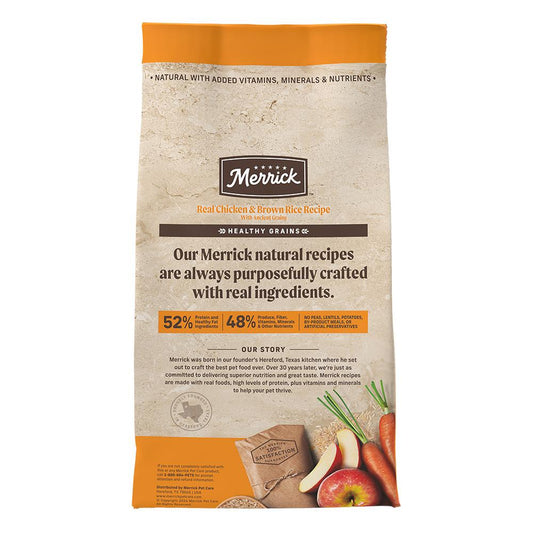 Merrick Classic Healthy Grains Chicken And Brown Rice Dry - detail view