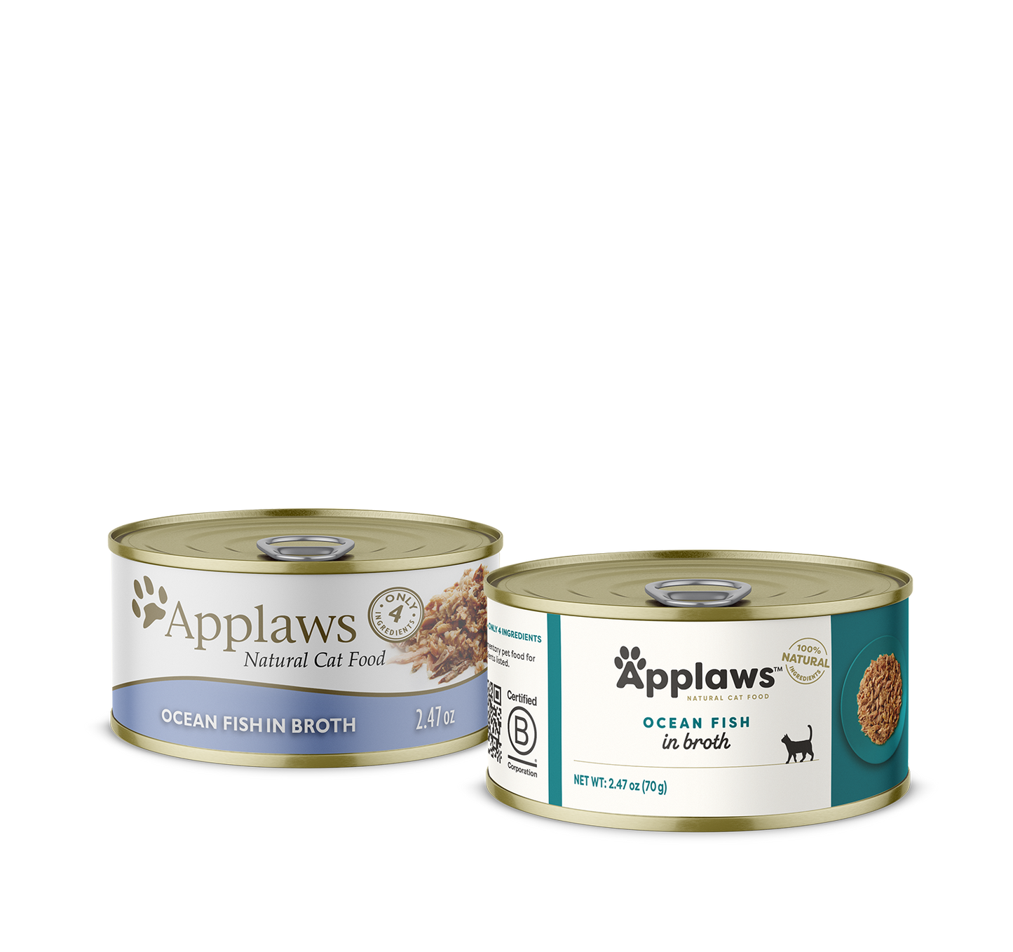 Applaws Adult Ocean Fish in Broth Wet Cat Food (2.47oz) - main product view | Wet Cat Food at Purrfect Pet Kingdom