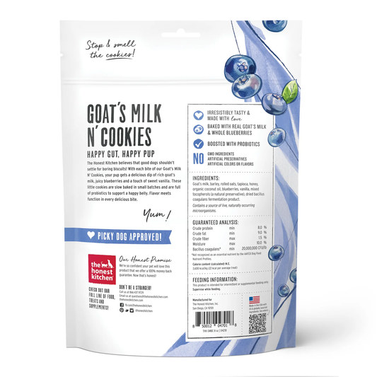 Honest Kitchen Goat Milk And Cookies Blueberry Vanilla Dog - detail view