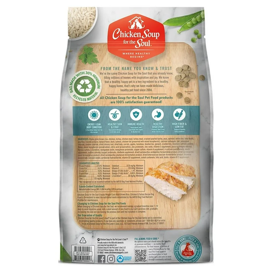 Chicken Soup Adult Brown Rice Chicken And Turkey Weight Care - detail view