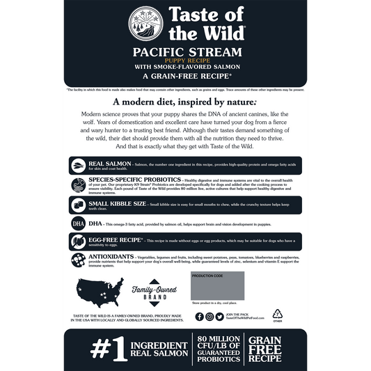 Taste of the Wild Puppy Pacific Stream Salmon Canine Food - detail view