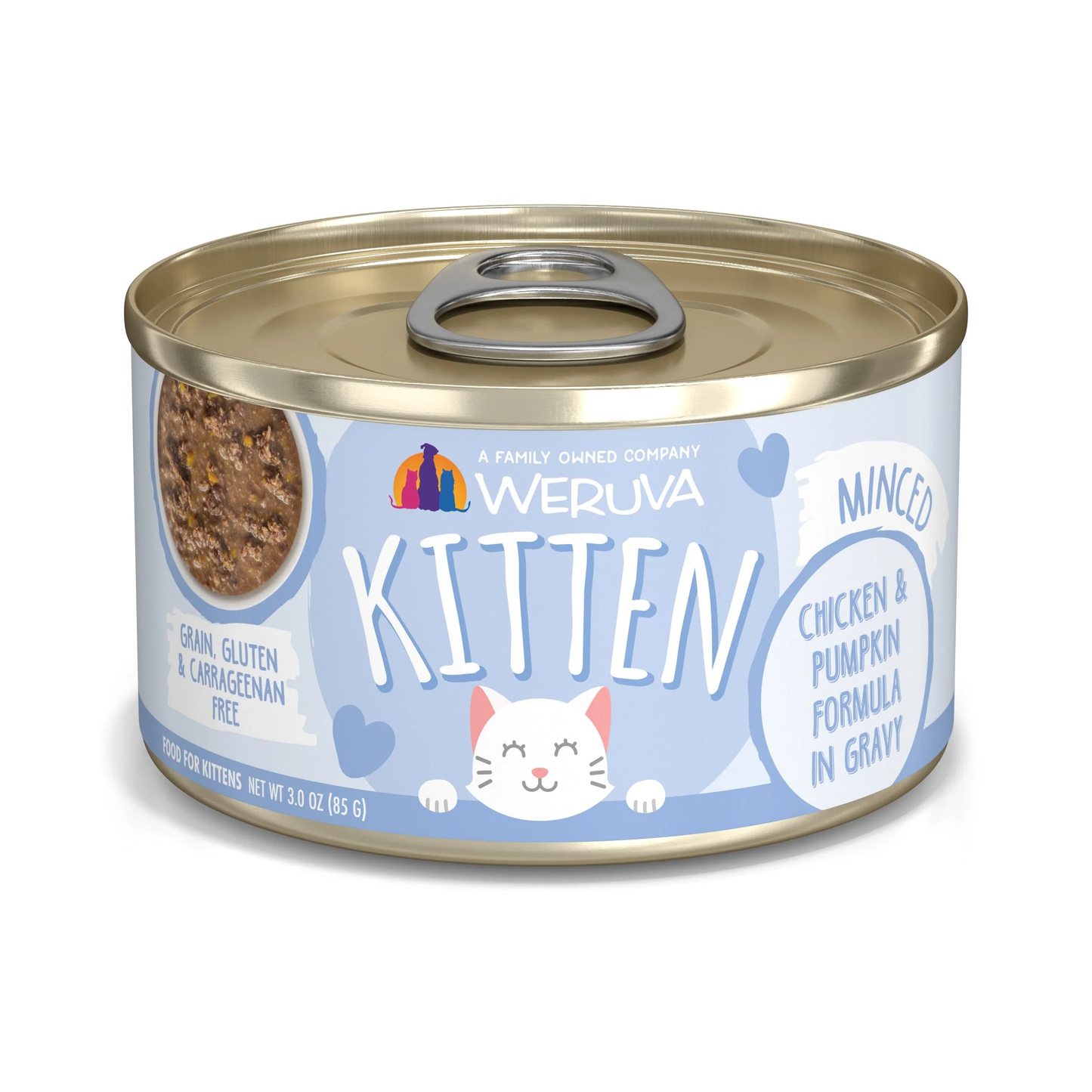 Weruva Kitten Chicken And Pumpkin In Gravy Wet Cat Food 3Oz - main product image