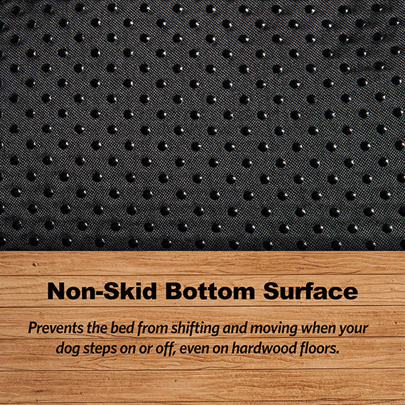 Midwest Ombre Swirl Pet Bed Gray 35X23 Fits 36Crate Washable - lifestyle view
