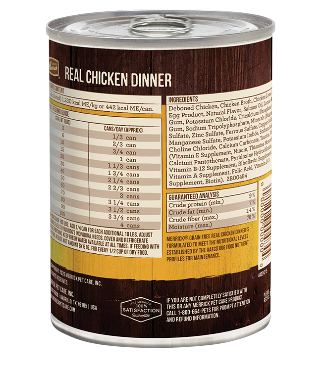 Merrick Grain Free Real Chicken Dinner Wet Dog Food (12.7oz) - lifestyle view