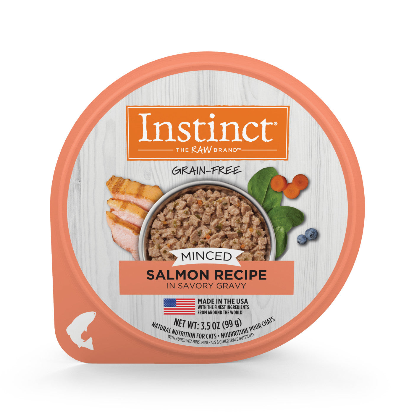 Wet Cat Food Premium Salmon Recipe 3.5oz Daily Meals Premium - main product image