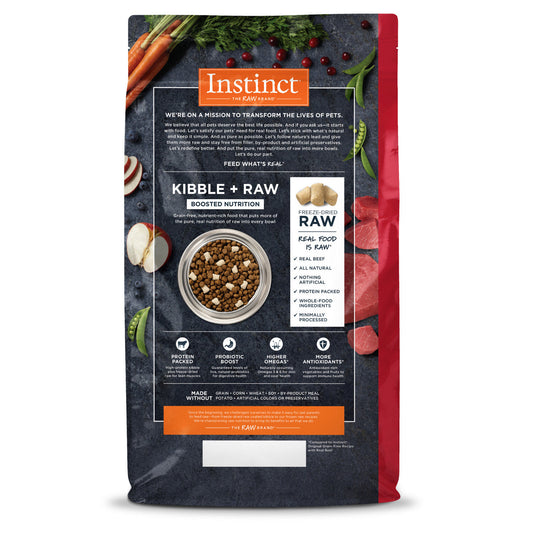 Instinct All Life Stages Raw Boost Grain Free Beef Dry Dog - detail view