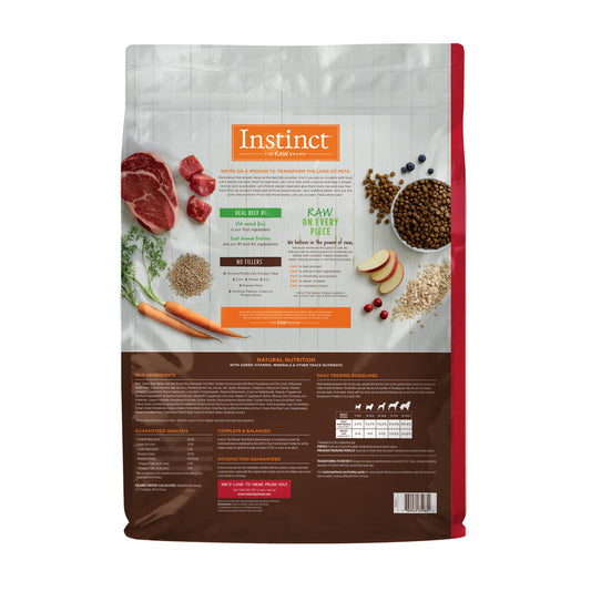 Dry Dog Food Premium Beef Recipe 25lb Daily Nutrition Premiu - detail view