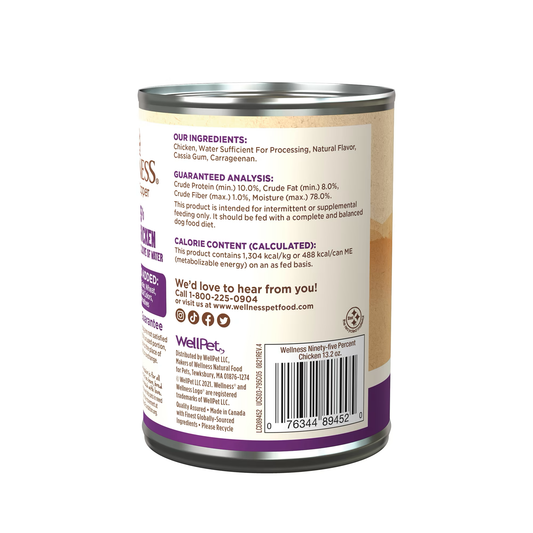 Wet Dog Food Wellness Chicken Recipe 13.2oz Daily Meals - detail view