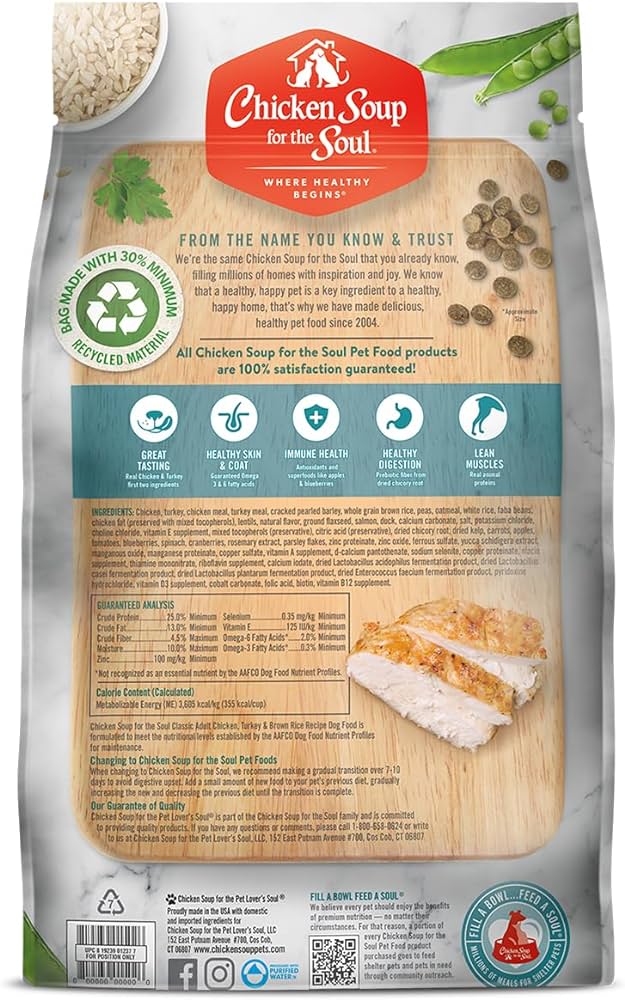 Chicken Soup Adult Chicken, Turkey and Brown Rice Dog Food - detail view