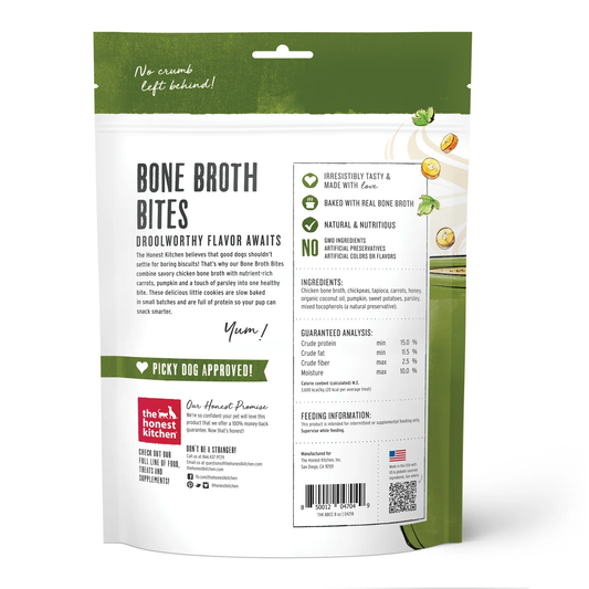 Honest Kitchen Bone Broth Bites Chicken And Carrot Dog 8Oz - detail view
