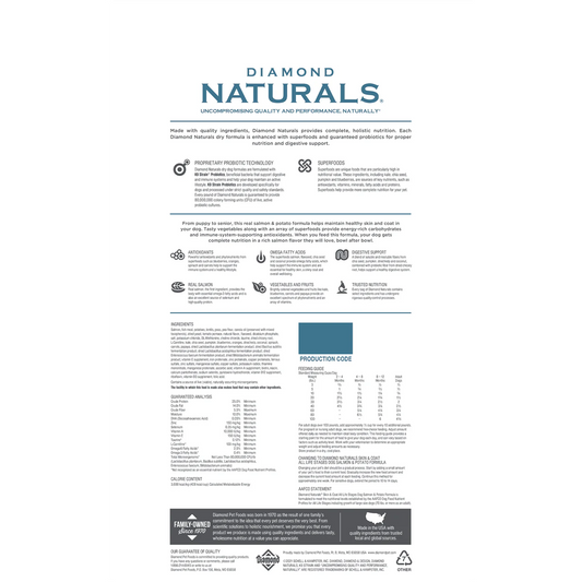 Diamond Naturals Adult Skin Coat Salmon And Potato Dry Dog - detail view