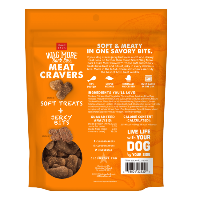 Wagmore Meat Cravers Chicken Dog Treats 5Oz Dog Treats - detail view