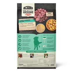Dog Food Acana Adult Wholesome Grains Lamb and Pumpkin 4lb - detail view