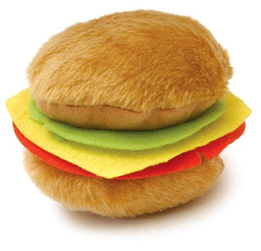 American Grill Time Plush Squeaker Dog Toys Or Hot - detail view