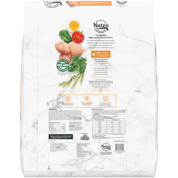 Nutro Natural Choice Large Breed Adult Chicken Dry Dog Food - detail view