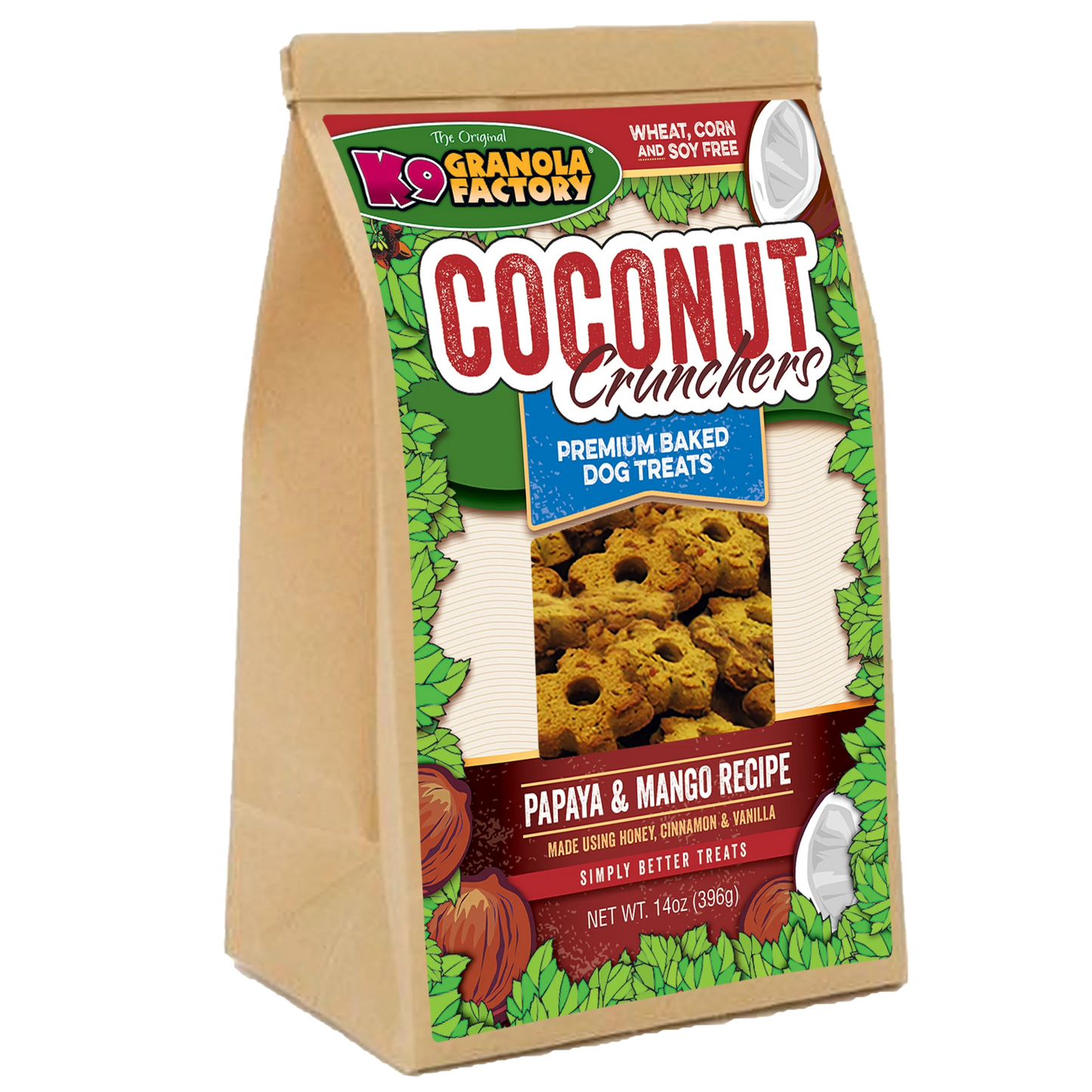 K9 Granola Factory Coconut Crunchers Papaya Mango Recipe Dog - main product image