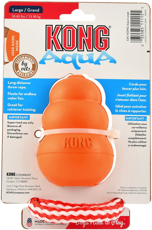 KONG Aqua Floating Water Dog Toy Fetch Dog Toy Durable Play - detail view