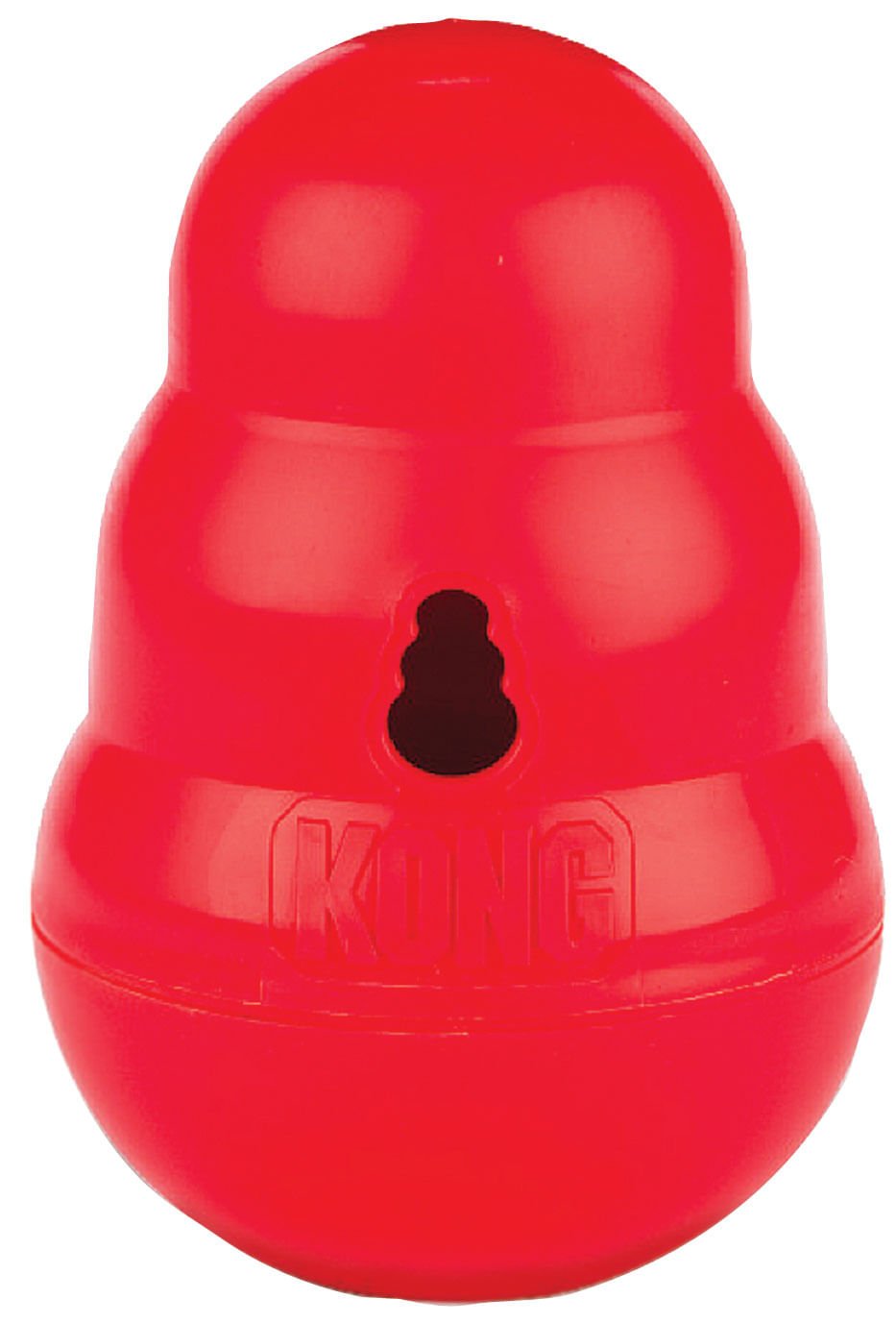 KONG Wobbler Dog Toy Treat Dispensing Dog Toy Durable Play - detail view