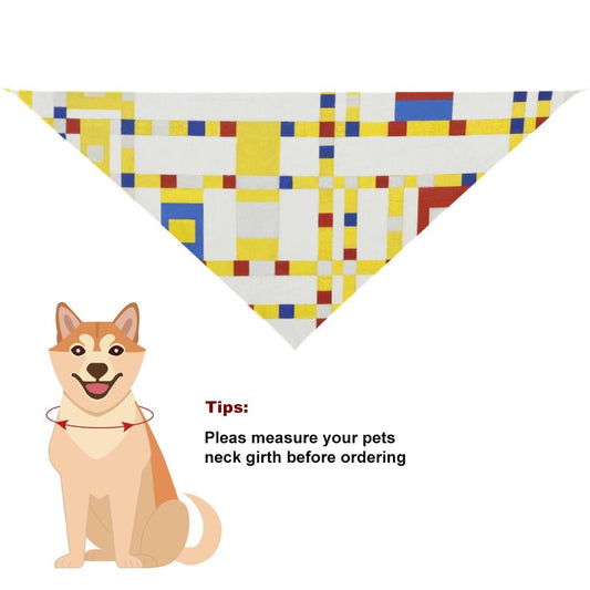 Pet Supply Mondrian Broadway Boogie Woogie Scarf for Comfort main product image for dogs and cats