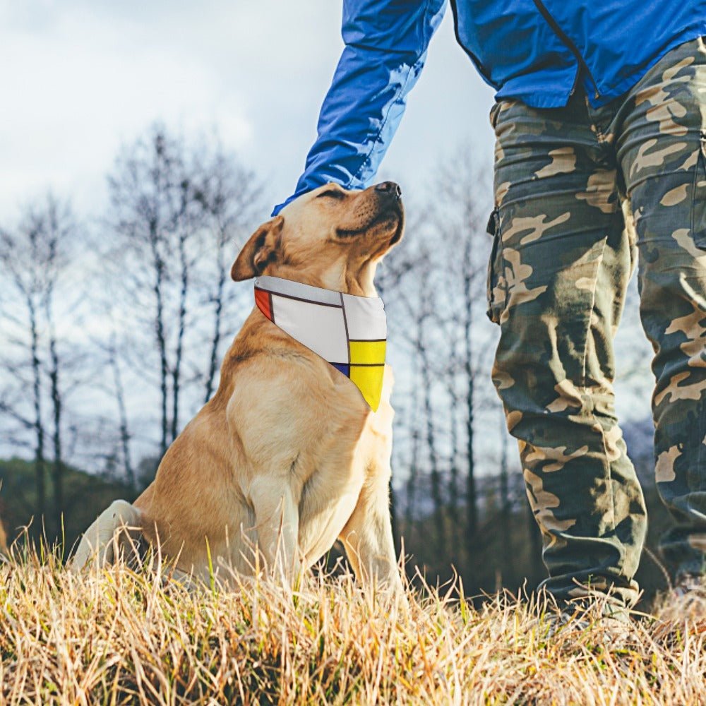 Pet Supply Mondrian Composition Scarf for Daily Use main product image for dogs and cats