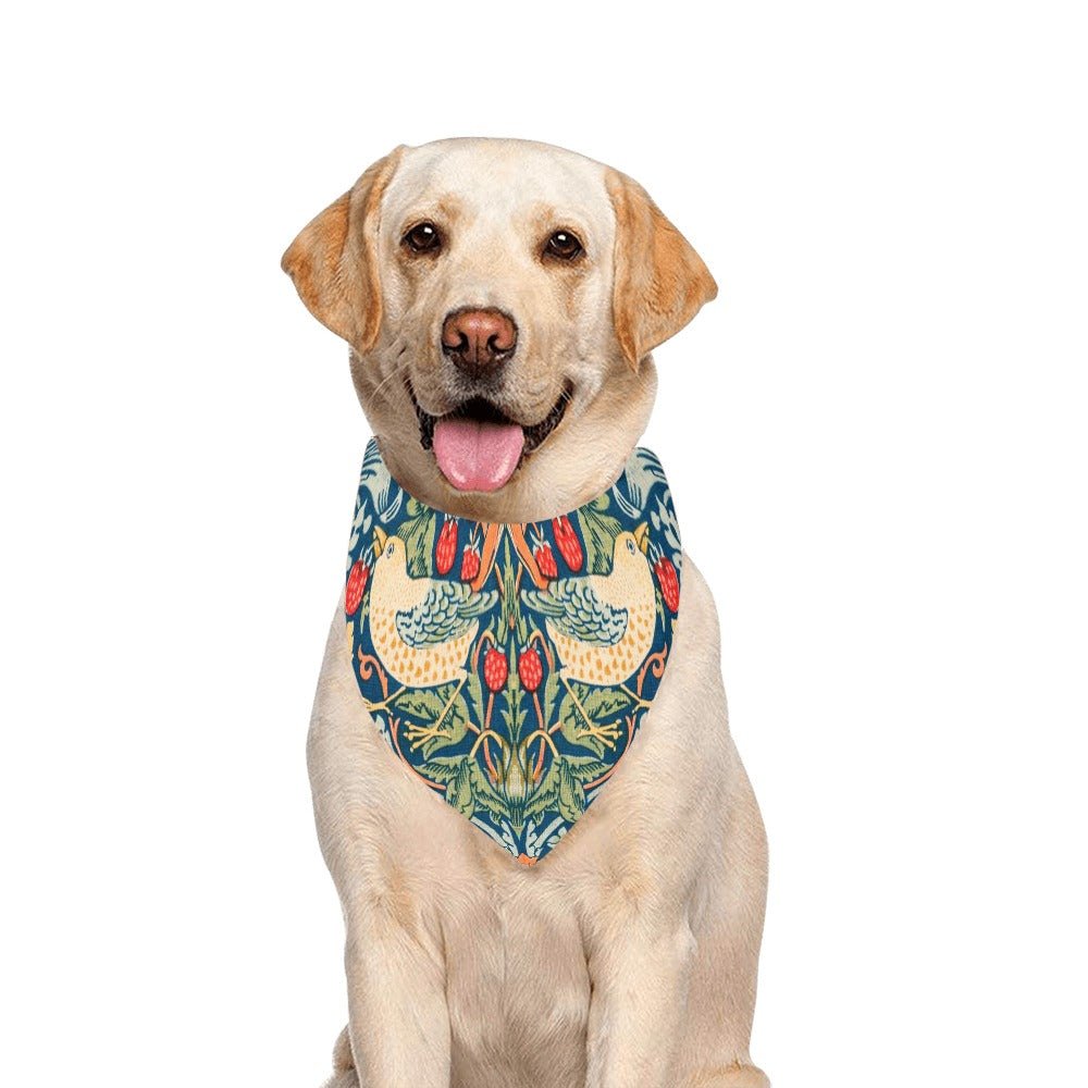 Pet Apparel Morris Strawberry Thief Double-Sided Bandana main product image for dogs and cats
